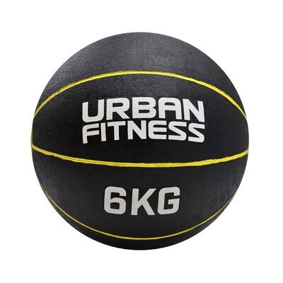 Urban Fitness Medicine Ball 6 kg
Black with yellow trim and white logo/weight