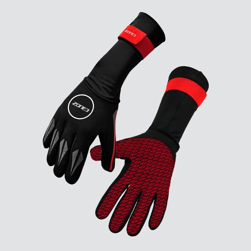 Zone3 Neoprene Swim Gloves
Black with Orange trim and white logos
