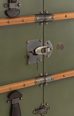 It has castors for easy movement, and when closed, who would believe the goodies inside!!