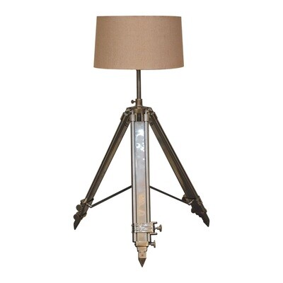 Don't worry- the Palace Tripod Lamp will also look great in your home too. Chrome and Steel and hand crafted, this arrives fully assembled to your door.