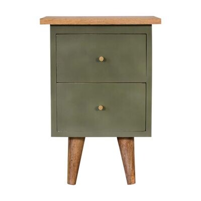Our best selling bedroom cabinet in this lovely fern green finish.