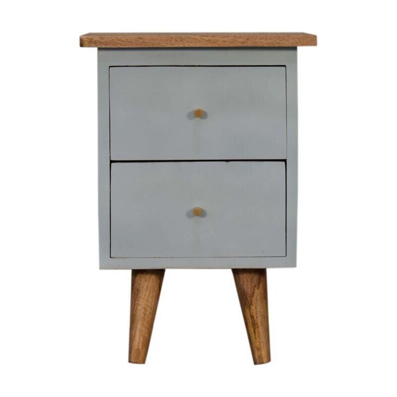 Tonic Hand Painted Bedside Cabinet - Cloud Blue