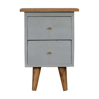 Tonic Hand Painted Bedside Cabinet - Cloud Blue
