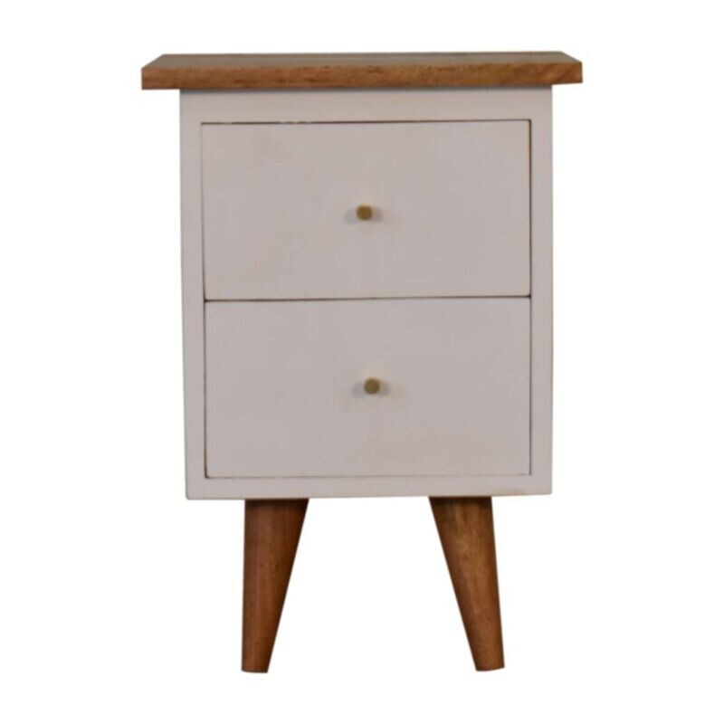 Tonic Hand Painted Bedside Cabinet  - Shadow White