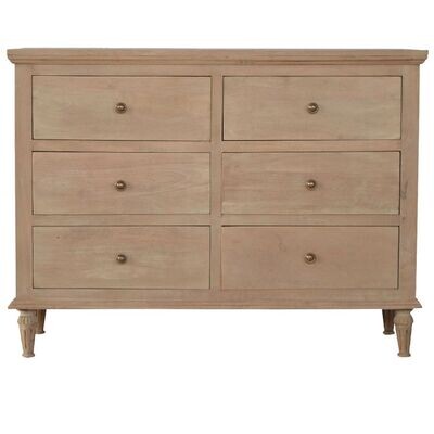 A lovely sunbleached Mango finish leaves an understated style