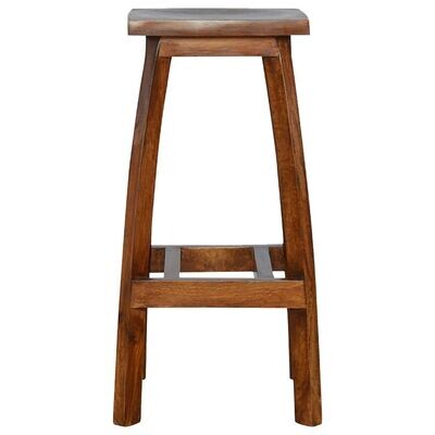 Ideal for a bar or breakfast bar, this classic stool with a solid walnut finish seat has an unassuming quality.