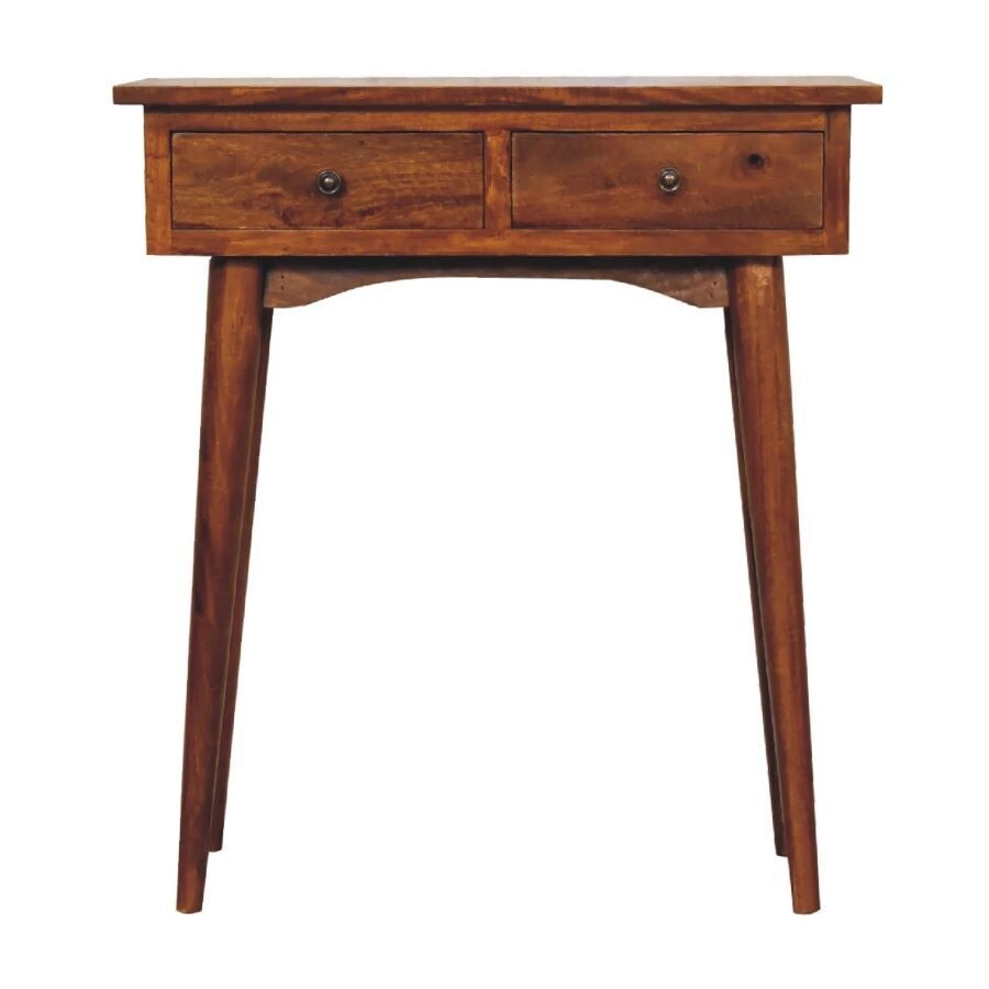 The Oulu is a very useful console table that is so well designed, and can be used in a hallway, in a bedroom or wherever you might need a small desk.