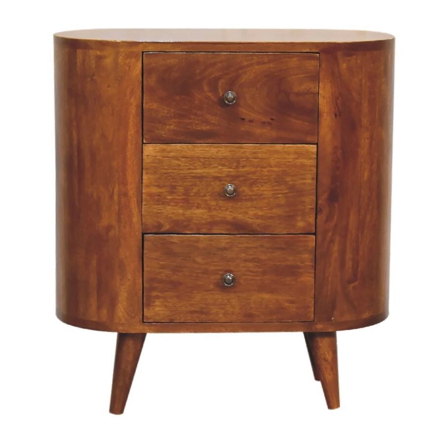 A masterpiece in woodworking. With three drawers and lovely curved lines, the St Tropez has all the panache of the south of France.