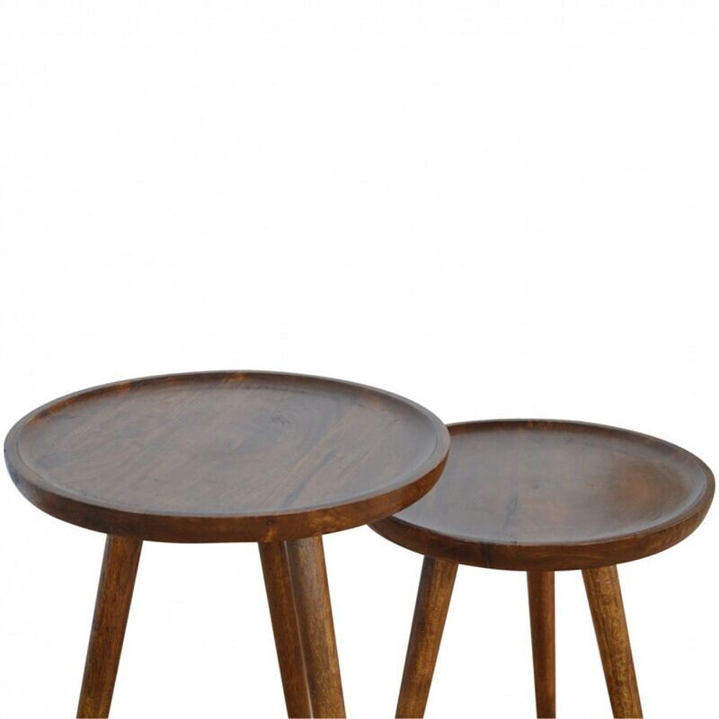 Each table has a raised edge to prevent accidents