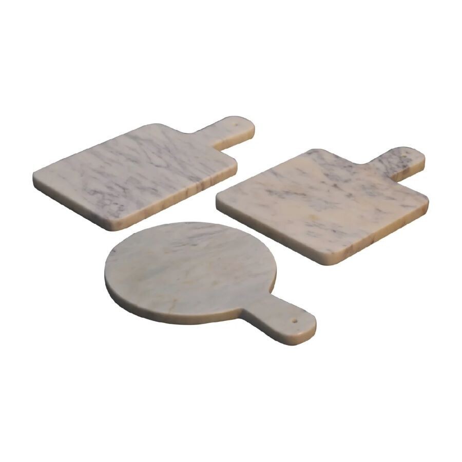 White Marble Chopping Board Set of Three