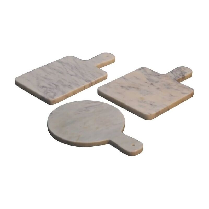 White Marble Chopping Board Set of Three White Marble Chopping Board Set of Three