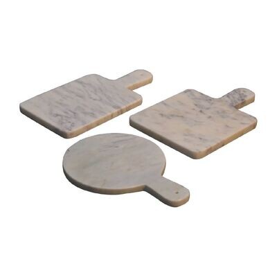 White Marble Chopping Board Set of Three White Marble Chopping Board Set of Three