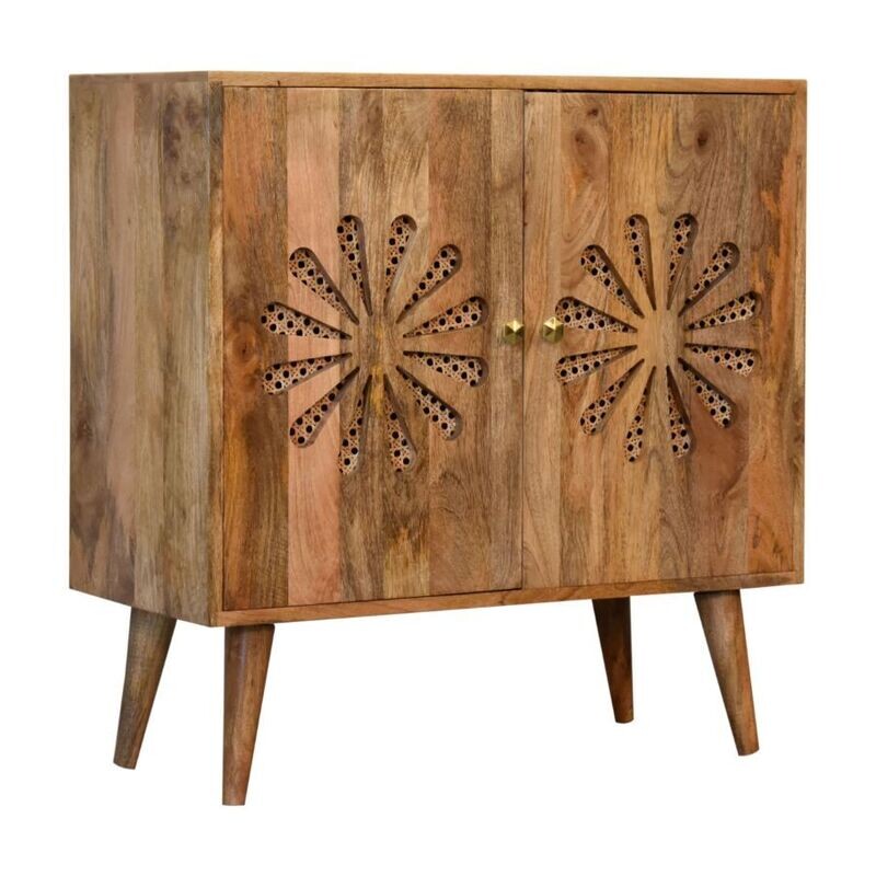 The Daisy Cabinet looks so good with the Daisy motif on both front doors