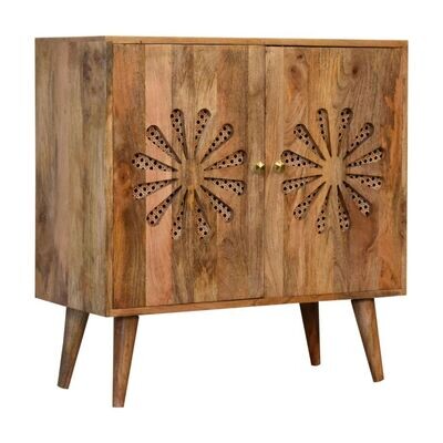 The Daisy Cabinet looks so good with the Daisy motif on both front doors