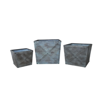 A set of three Neptune Planters of differing sizes