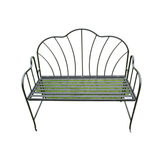 The Willow is a black metal garden bench in a striking design that sets it apart.