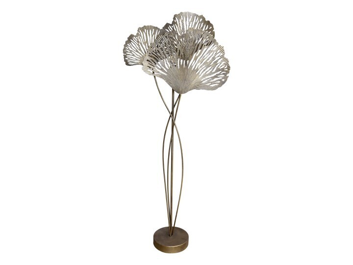 Tasteful and beautiful floor lamp in an Antique Brass finish over five feet tall.