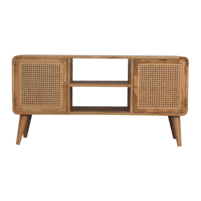 In the Cara style, this media unit is great for keeping all your audio/ visual equipment together