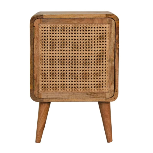 Cara Rattan Oak Finish Bedside Cabinet If you love the Cara style, then you can use it in the bedroom too with these bedside cabinets.