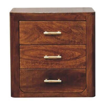 The Buckingham bedside cabinet is a quality piece of furniture with three generous drawers