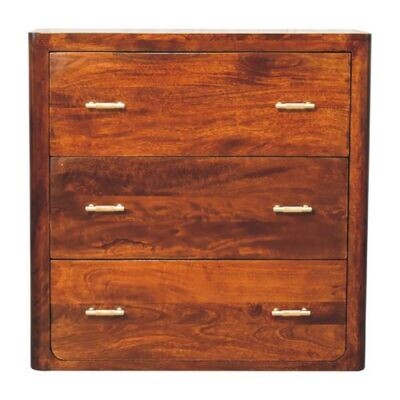 The Buckingham Chestnut Finish Solid Wood Chest of Drawers