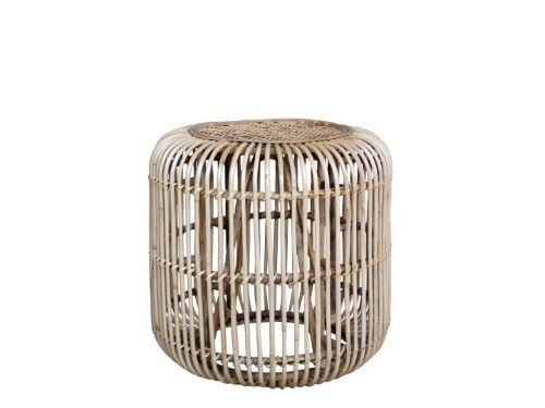 A lovely rattan table with a contemporary styling