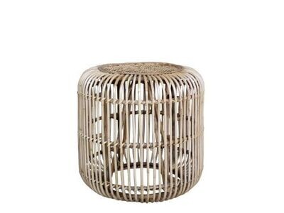 A lovely rattan table with a contemporary styling