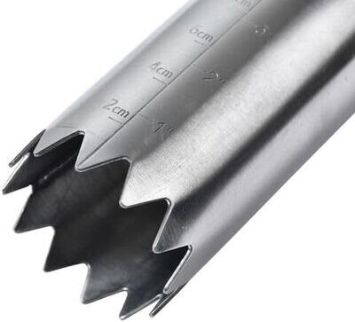 A good sharp edge to sink into the ground