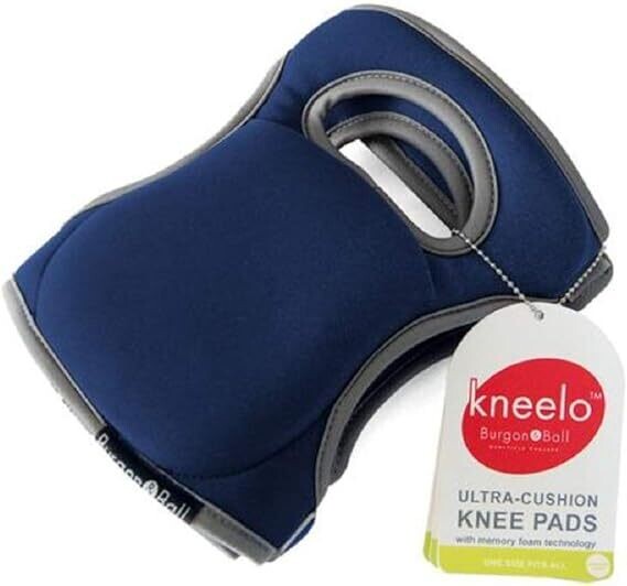 Navy finish garden knee pads