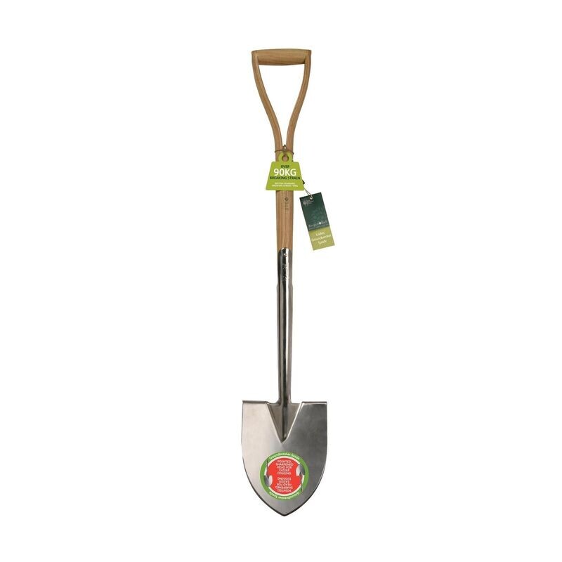 For when the going gets tough, you need this groundbreaker spade with a sharp stainless steel head.