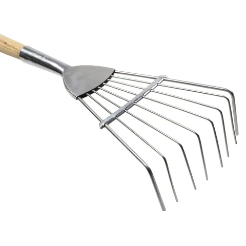 Long handled Culti Rake (Leaf rake - metal flexible spring prongs in spray design)