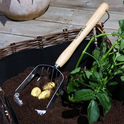 Mid Length Potato Harvester - wooden handle