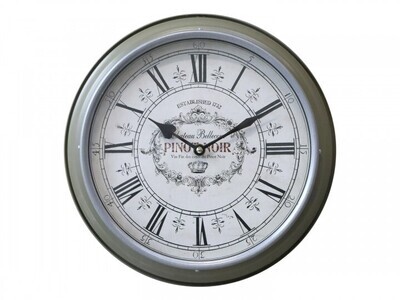 A real pleasure to own this lovely clock with Roman numerals and clear hands. Diameter 32 cm