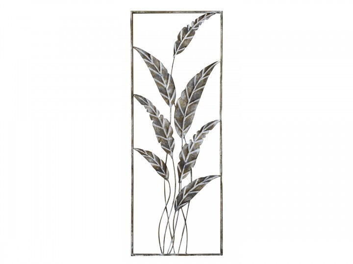 Our Farley wall art finished in Antique Brass and a generous 81.5 cm tall.
