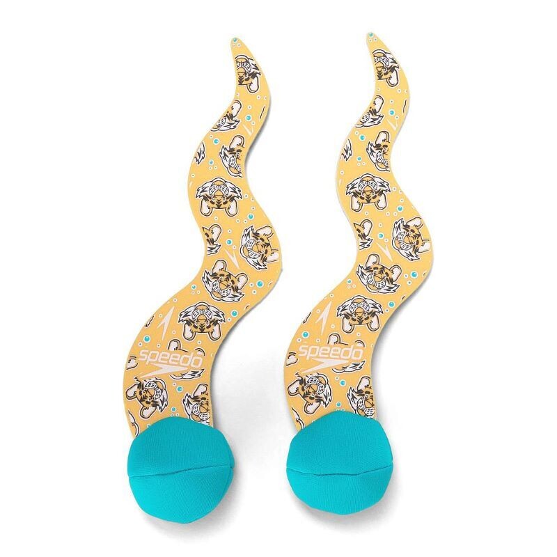 Speedo Learn to Swim Dive Balls.
Light ball with tails in yellow with character patten
Image shows two