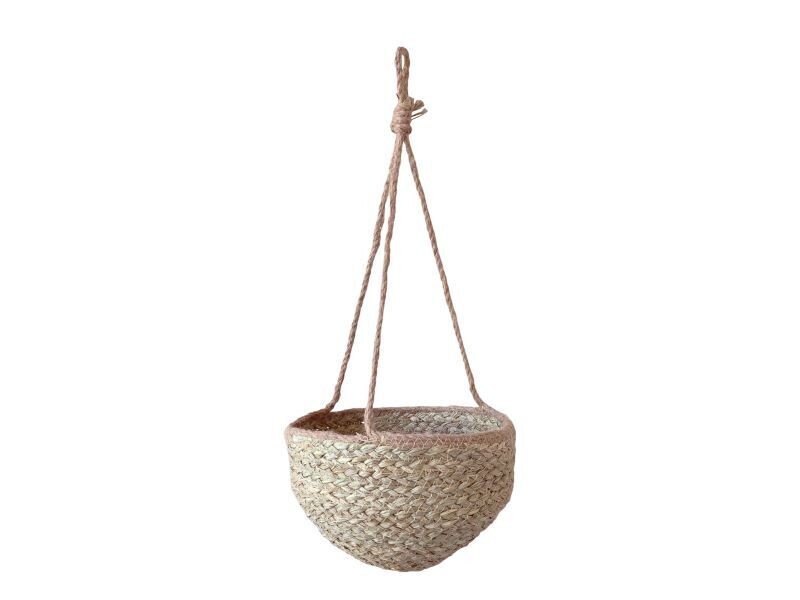 Wicker Hanging Baskets complete with rope hanger.