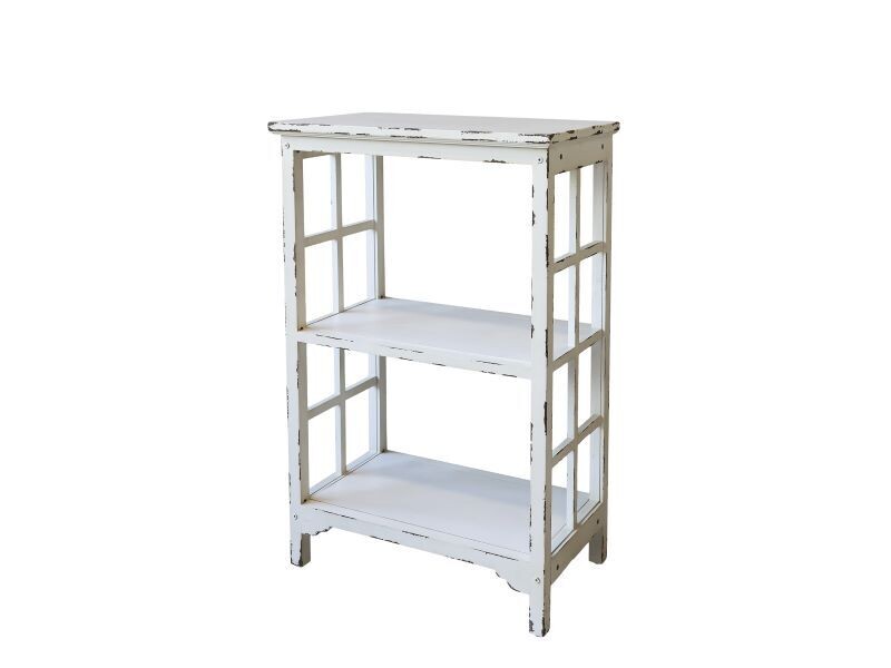 A pretty 90 cm high shelving unit  finished in Antique Cream, and therefore looks cracking displaying anything from cakes to plants!
