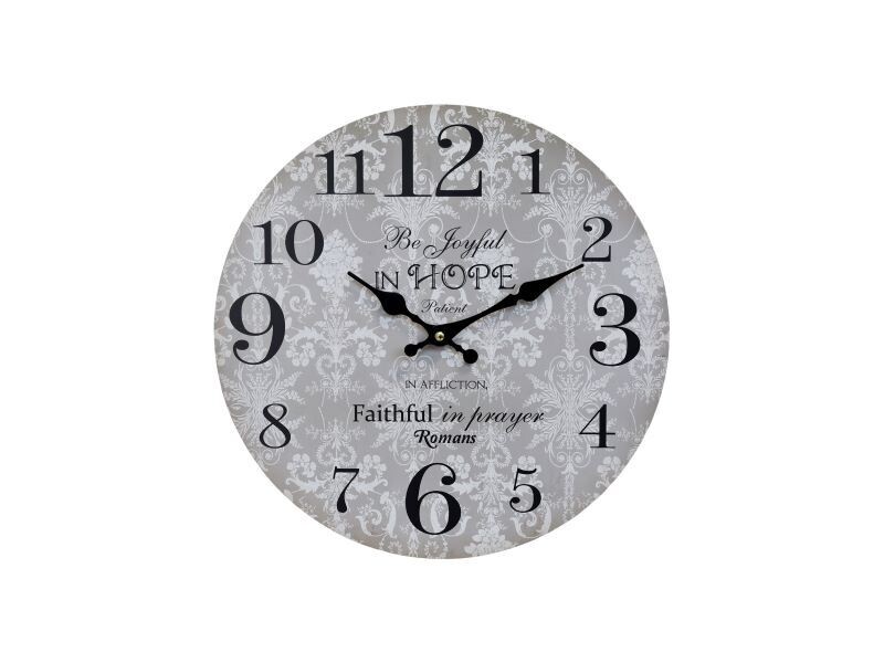 A practical wall clock with clear numbering