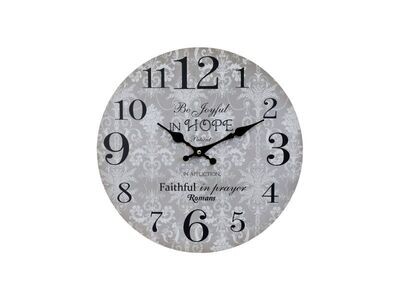 A practical wall clock with clear numbering
