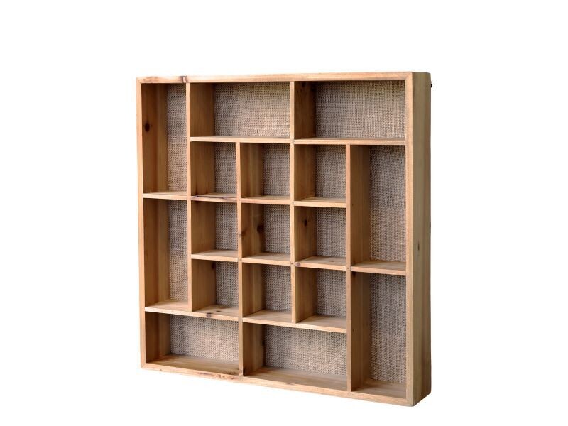 Whatever you collect, this display unit will house a good selection. 49 cm square.