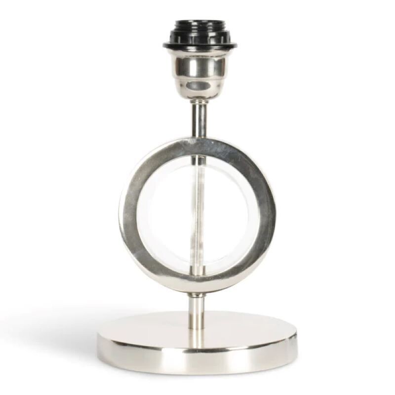 Art Deco Circle Lamp - Single Silver