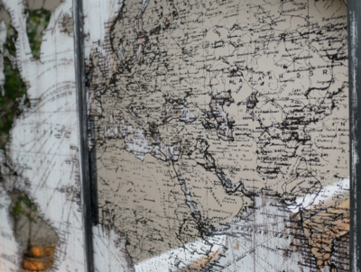 Part of a Map of the World Wall Art