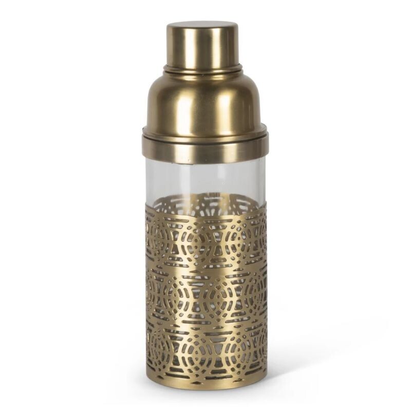 In a traditional Art Deco style, this cocktail shaker is everything you ever need to make the very best mixers.