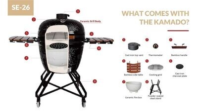 KAMADO Ceramic Grill 26"