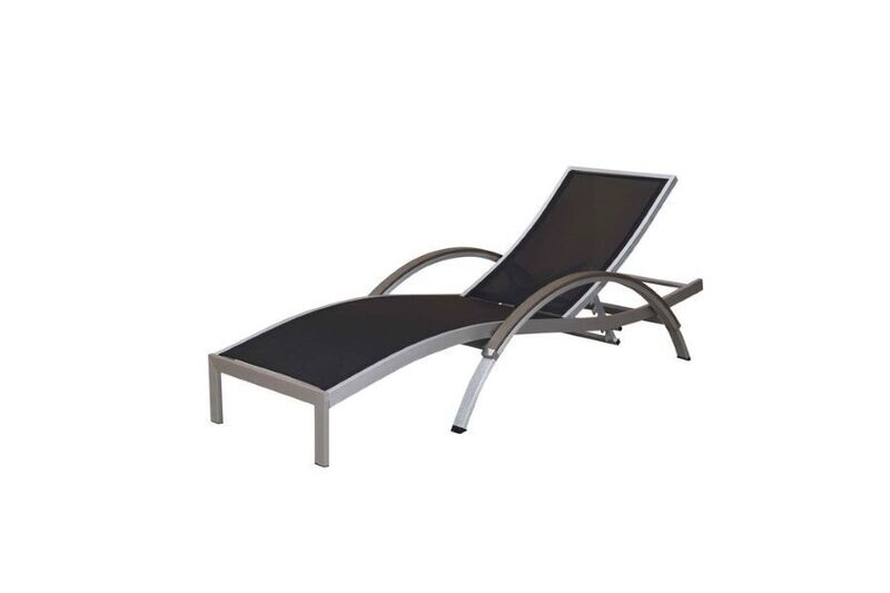 Deluxe Brushed Nickel Sun Lounger
