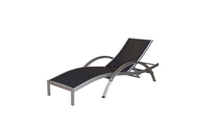 Deluxe Brushed Nickel Sun Lounger