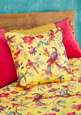 Each cushion has matching patterned covers