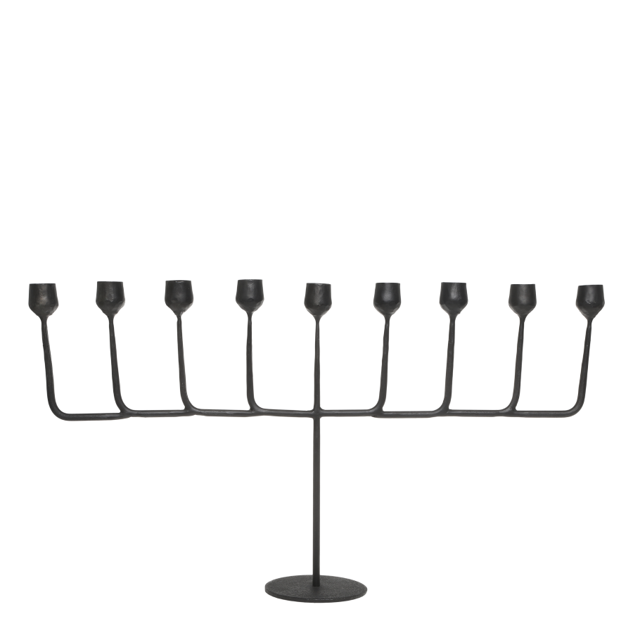 Cathedral Candelabra
Iron finish.
holds nine candles - horizontal design