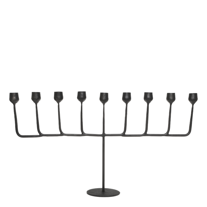 Cathedral Candelabra
Iron finish.
holds nine candles - horizontal design