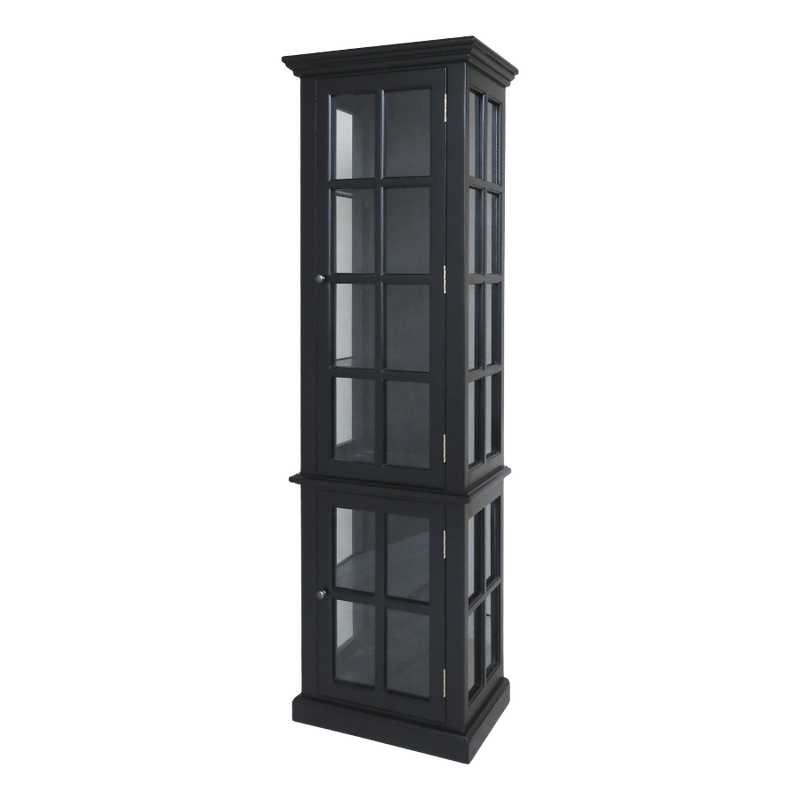 Vanessa Black Finish Display Cabinet The Vanessa in black is exceptional. If you are looking for a striking display unit, then surely this is it.